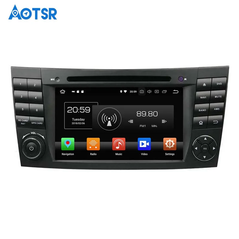 Top Android 7.1 8.0 Car GPS navi multimedia For Mercedes Benz GE Class W211 W463 W209 W219 no DVD player tape recorder audio wifi 10