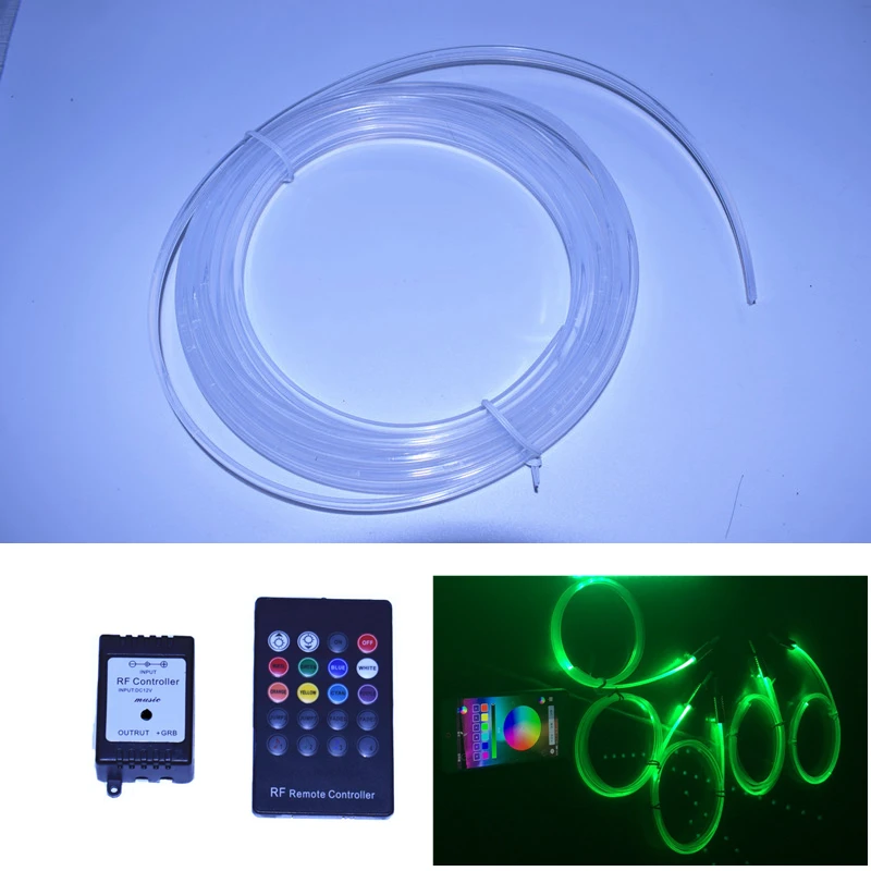 Car RGB Fiber Optic Atmosphere Lamps Remote Control / App Control Car Interior Light Ambient Light Decorative Dashboard Door Car RGB Fiber Optic Atmosphere Lamps Remote Control / App Control Car Interior Light Ambient Light Decorative Dashboard Door