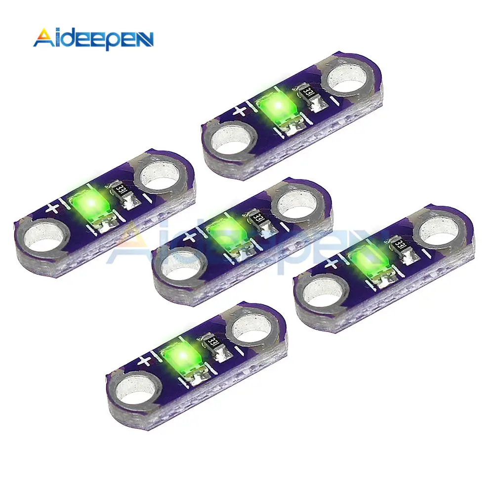 

5pcs LilyPad LED Module Green LED Light Module for Arduino DIY Kit 3-5V