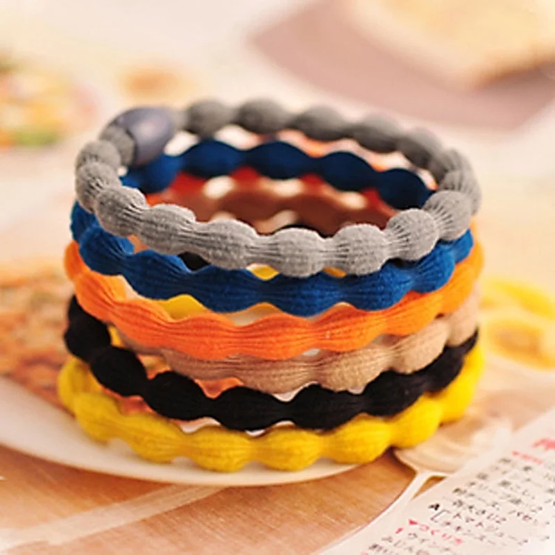 Root Lotus Hair Rope Color Candy Accessories Elastic 3 Ring Hair Hair Pcs Hair Tie Sale