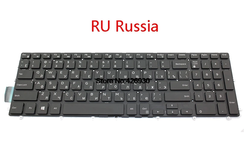 

Laptop Keyboard For DELL 5565 5567 7566 7567 7577 5765 5767 7773 7778 7779 5570 5575 5770 US English RU Russia UK United Kingdom