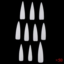 500 шт накладные ногти, накладные ногти, прозрачные, полностью покрытые, искусственные, для маникюра Кончиков Ногтей, для салонов ногтей и творчества ногтей