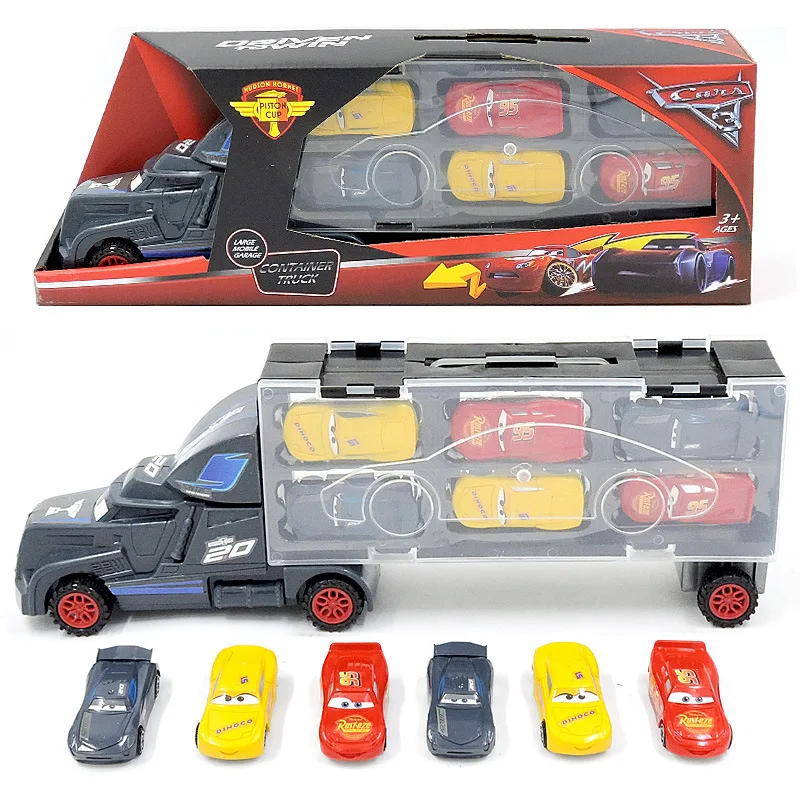 7 шт./компл. disney "тачки 3 Lightning McQueen Джексон Storm Мак дядя грузовик 1:55 литая игрушечная машинка Подарочные игрушки для детей