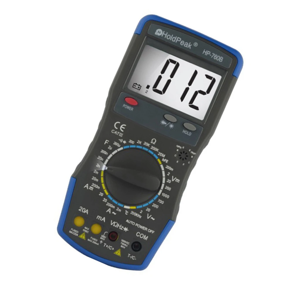 1pc Digital Multimeter AC/DC Resistance Mechanical Handheld Multimeter Digital Meter Tester Checker Without Battery