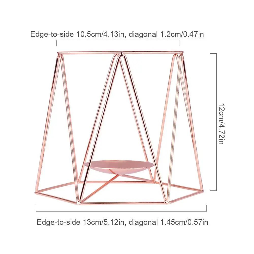Nordic романтический ужин подсвечники геометрический Железный Подсвечник для Свадебная вечеринка домашние декоративные предметы