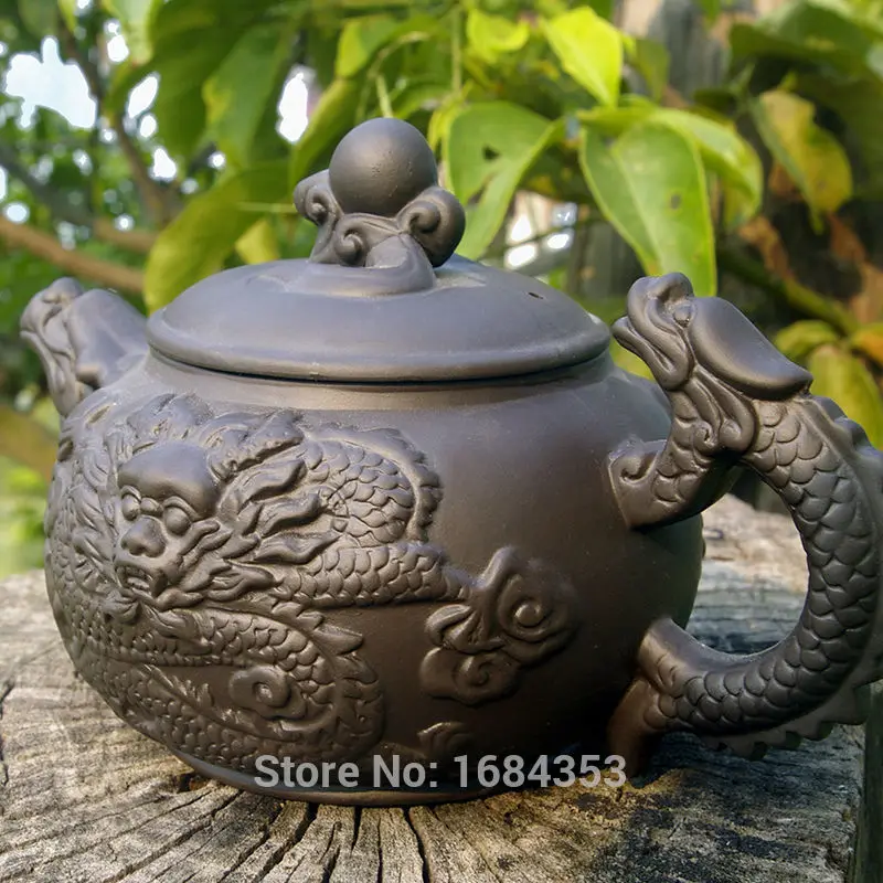 Настоящий чайный горшок дракон чайный горшок 320 мл Исин Фарфоровая Глина кунг-фу набор керамический чайник Быстрая