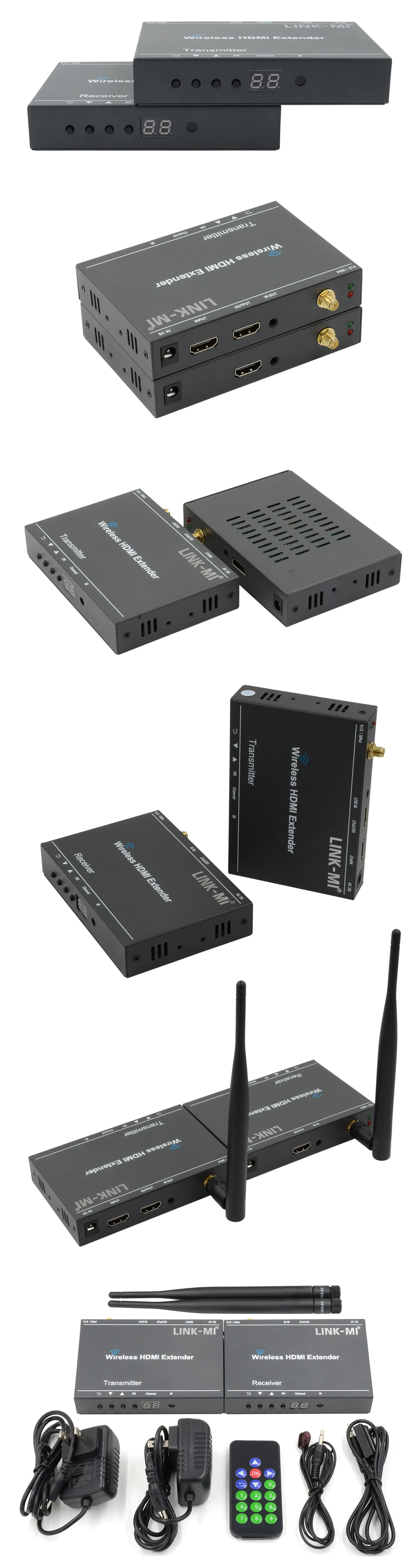 LINK-MI LM-W50 HDMI H.264 Беспроводной Extender Макс 1920X1080p @ 60 Гц 6.75 Гбит/с HDMI 1.3; hdcp 1.2