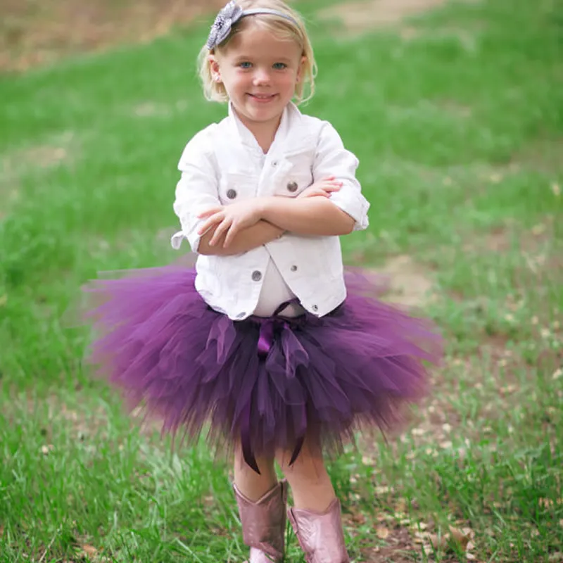 

2018 Top quality Recreation Flower Girl Dresses Purple and Multicolor Bow 2-12Y Ballet Draped Ball Gown Evening Dress Kids Prom