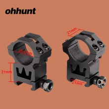 Ohhunt охотничий прицел крепление 2 шт. средний профиль Пикатинни Вивер рейка крепление кольца принадлежности для охоты тактический прицел