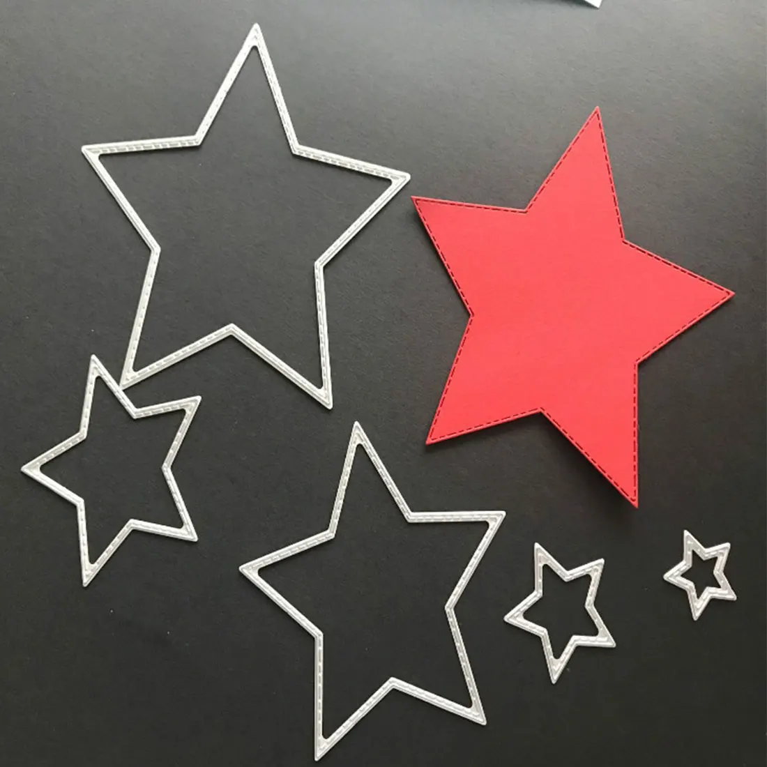 

New 8Pcs/lot Basic Stars S M big sdie cuts metal die cutting dies STENCILS SCRAPBOOKING tool embossing folder