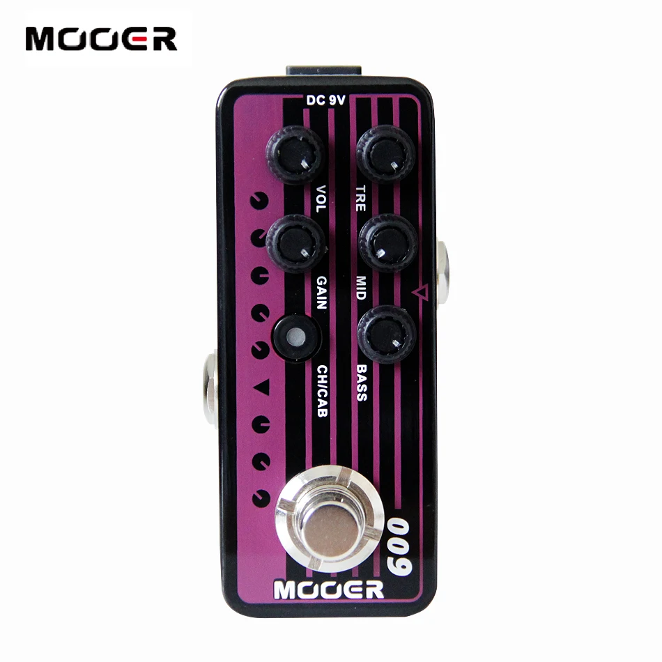 

Mooer 009 Blacknight Delay and reverb effect with tap tempo effect pedal Independent 3 band EQ and A/B footswitch
