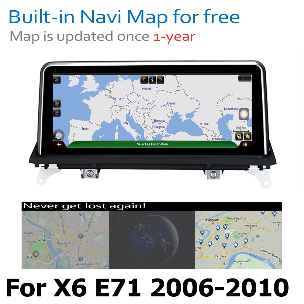 Excellent Android 8.0 up Car DVD Navi Player For BMW X6 E71 2006~2010 CCC Audio Stereo HD Touch Screen all in one 4