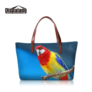 

Dispalang Shoulder Bag Women Casual Handbag Parrot Animal Prints Crossbody Bags for Ladies Large Capacity Messenger Bag Bolsa