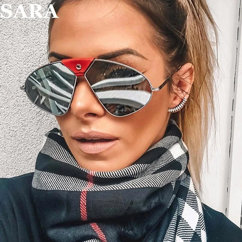 SARA солнцезащитные очки Для женщин Поляризованные большие солнцезащитные очки Goggle Для женщин UV400