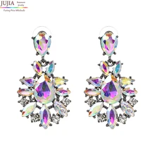 Лидер продаж года тенденция продавать модные цвета crystal AB винтажный дизайн партии девушка заявление Серьги для женщин оптом