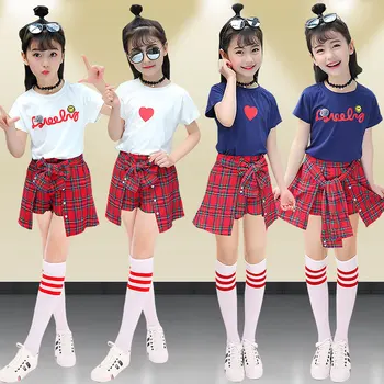 

Children's Hip-hop Jazz Dance Costume Cheerleading Clothing Cheerleader Clothes Festival Rave Wear