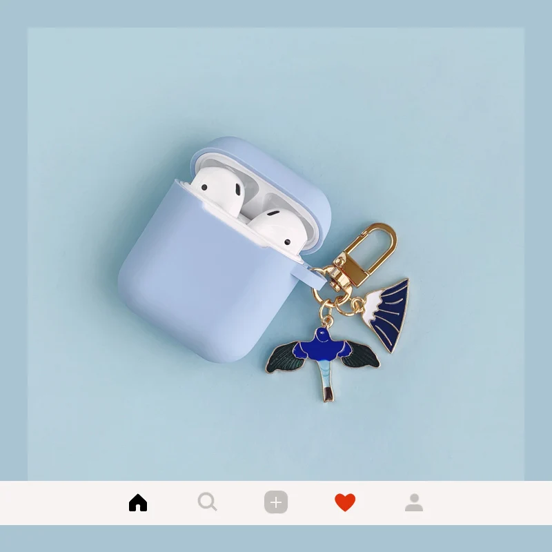 

Peace bird pendant Cover For Apple Airpods 2 Case Protective Cover Bluetooth Wireless Earphone Cases For AirPods 2 Charging Box