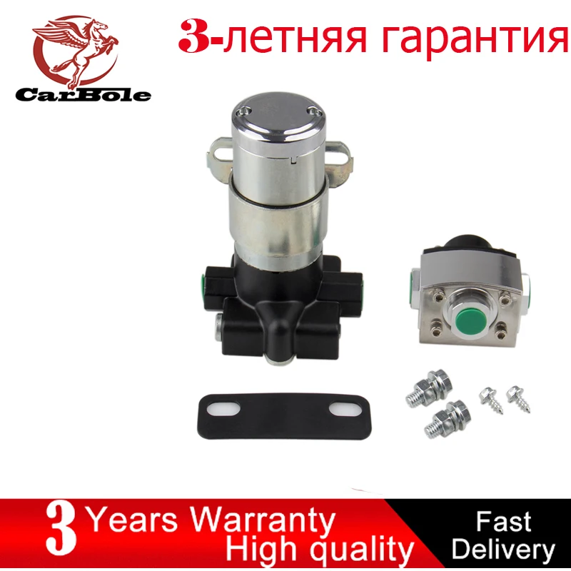 

105GPH 14 psi Universal Electric Fuel Pump and Regulator Kits , External, Gas, Kit .14 psi., 3/8 in NPT Inlet and Outlet