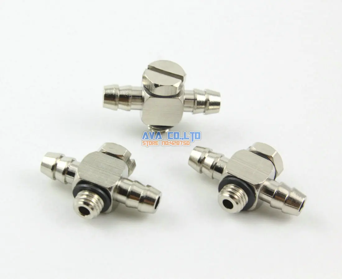 

15 шт., 3-сторонний пневматический шланг 5,2 мм на мини-штуцер M5 из латуни