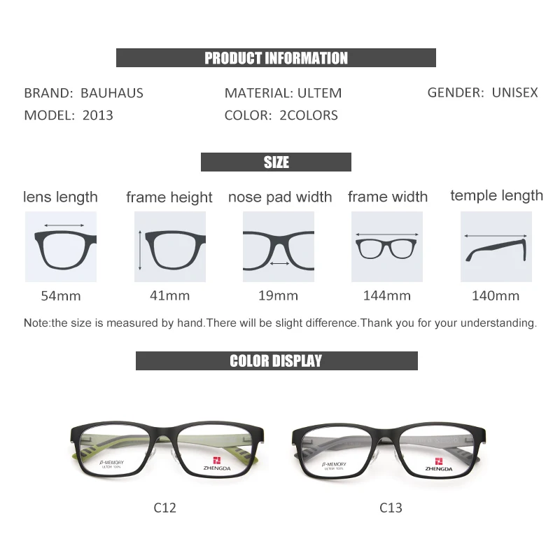 Bauhaus ультралегкие ультратонкие оптические очки для близорукости, оправа для мужчин, полная оправа, Прямоугольная оправа для очков по рецепту