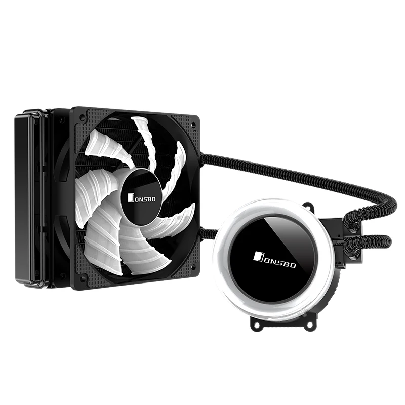 

HOT-Jonsbo Tw-120 Pc Cpu Water Cooling 4Pin Pwm Integrated Water Cooling Cooler For Lga 775/115X Intel Amd Ryzen Apu Computer