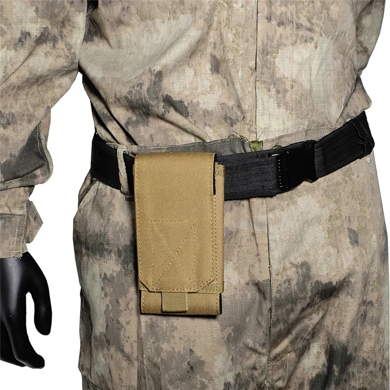 AIRSOFTPEAK 600D тактические Спортивные сумки Molle 5,5 дюймов поясные сумки для охоты и пеших прогулок EDC сумка для мобильного телефона сумка для аксессуаров