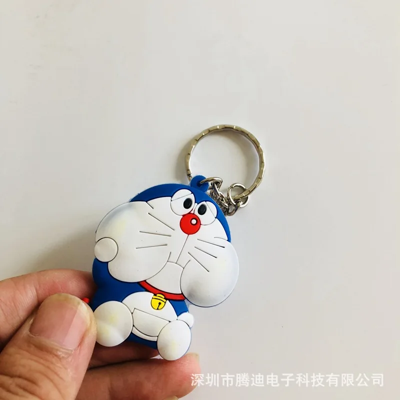 Dibujos animados Doraemon 3D PVC llavero elegante lindo anime silicona para llaves coche bolsa colgante joyería Chaveiro recuerdo niño juguete