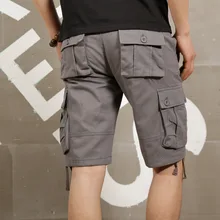 ICPANS повседневные шорты для мужчин, хлопок, длина до колена, синий, хаки, черный, короткие брюки, карго, шорты для мужчин, летние, плюс размер 40 42, Прямая поставка