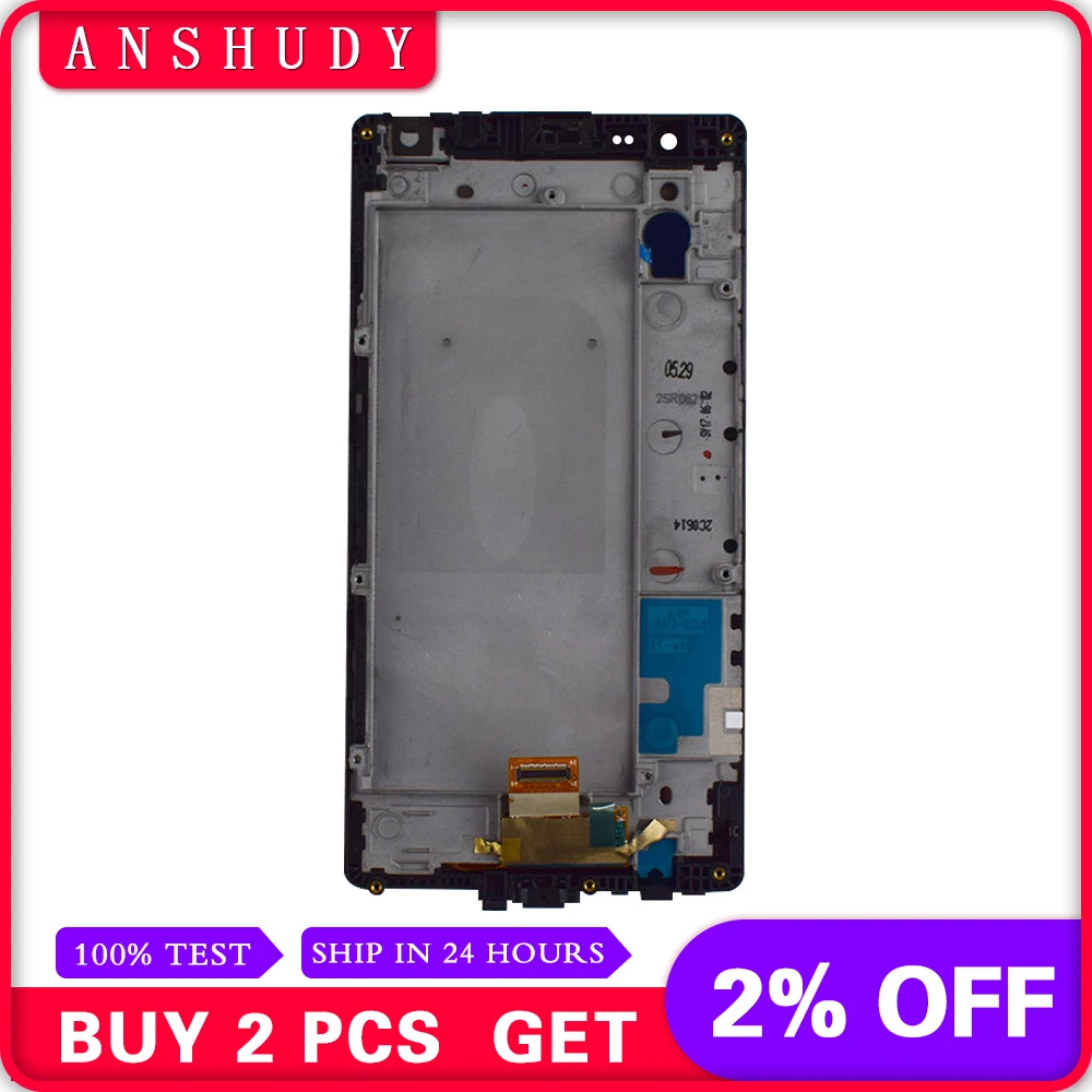 

For LG X Power X3 K220 k210 k450 US610 LS755 K220DSF LCD Display Panel Module + Touch Screen Digitizer Sensor Assembly Frame