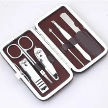 5 компл. педикюр набор инструментов 6 шт./компл. Когтерез Комплект Уход за ногтями детей набор для педикюра Ножничные Пинцет Ножи уха забрать Утилита маникюрный набор инструментов
