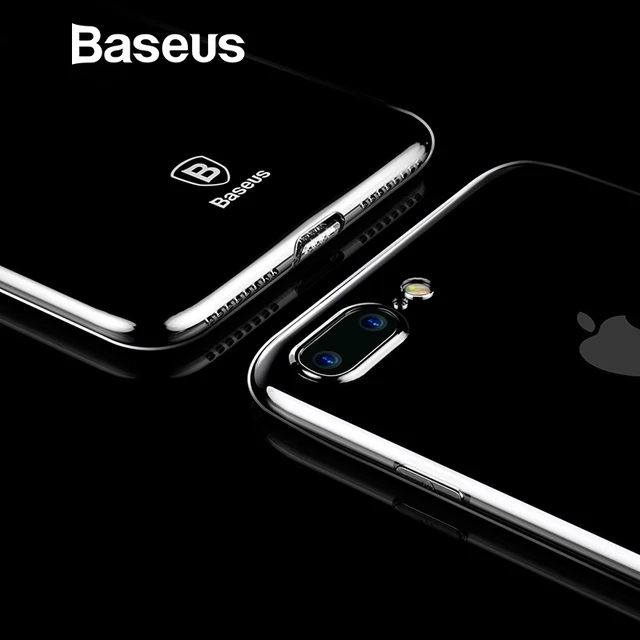 Baseus Ultra Thin Case For iPhone 7 Fashion Soft Silicone Case For iPhone 7 7 Plus Cover Protective Shell Clear Back Phone Cases