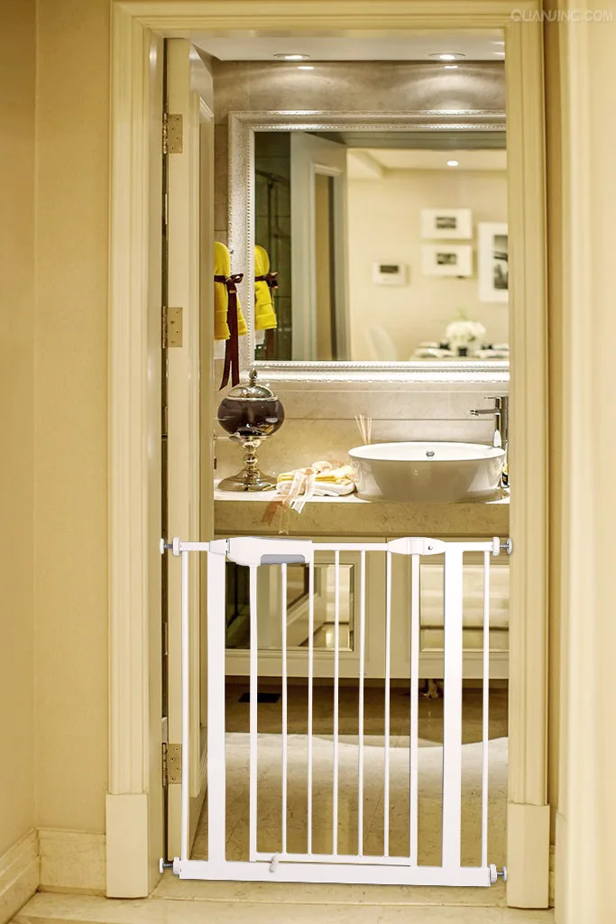 Baby Gates & Doorways safety Stair fence door bar iron+ABS 62*78*5.5CM