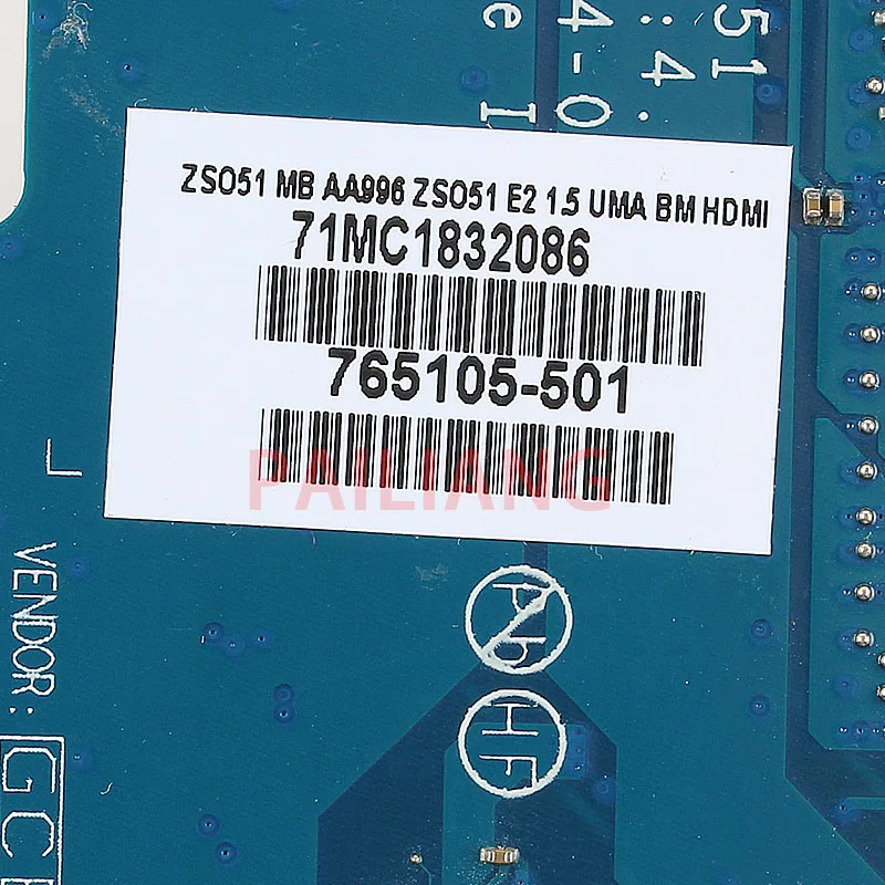 Материнская плата для ноутбука hp 15-G 255 G3 250 G3 E2-6110 PC материнская плата 765105-001 765105-501 ZS051 LA-A996P полный tesed DDR3