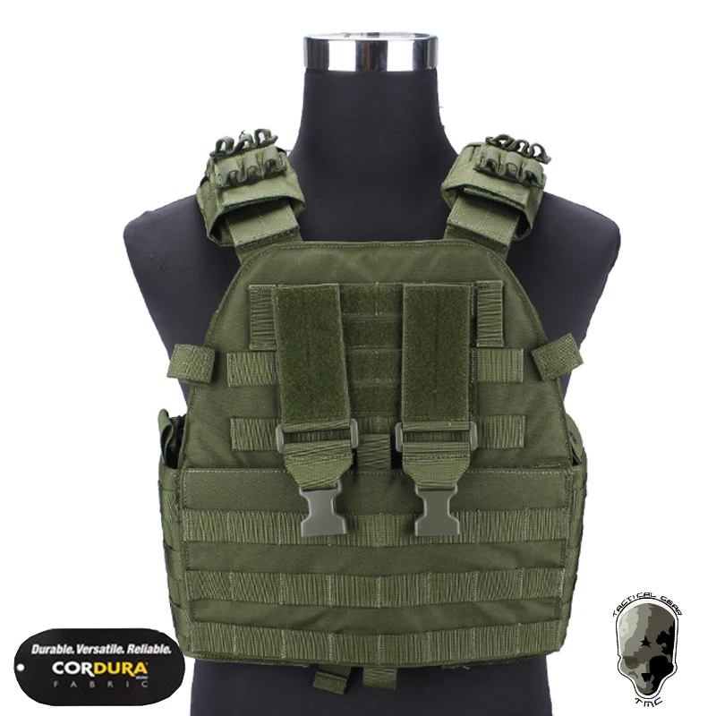 

TMC Vest Body Armor EG Assault Plate Carrier Military Airsoft Hunting Molle Combat Gear Camouflage TMC1781 BK MC FG OD KH MR