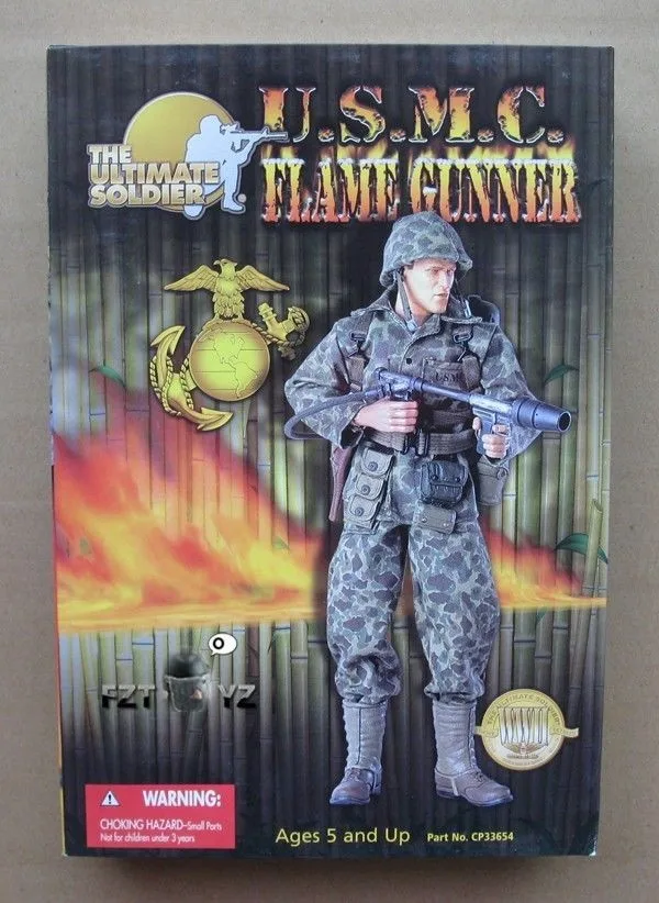 21 конечные фигурки солдат Второй мировой войны USMC пламя GUNNER 1/6 фигурка