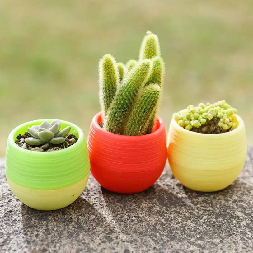 10pcs/lot 7*7*6.5cm Wholesale Flower Pots Mini Flowerpot Garden