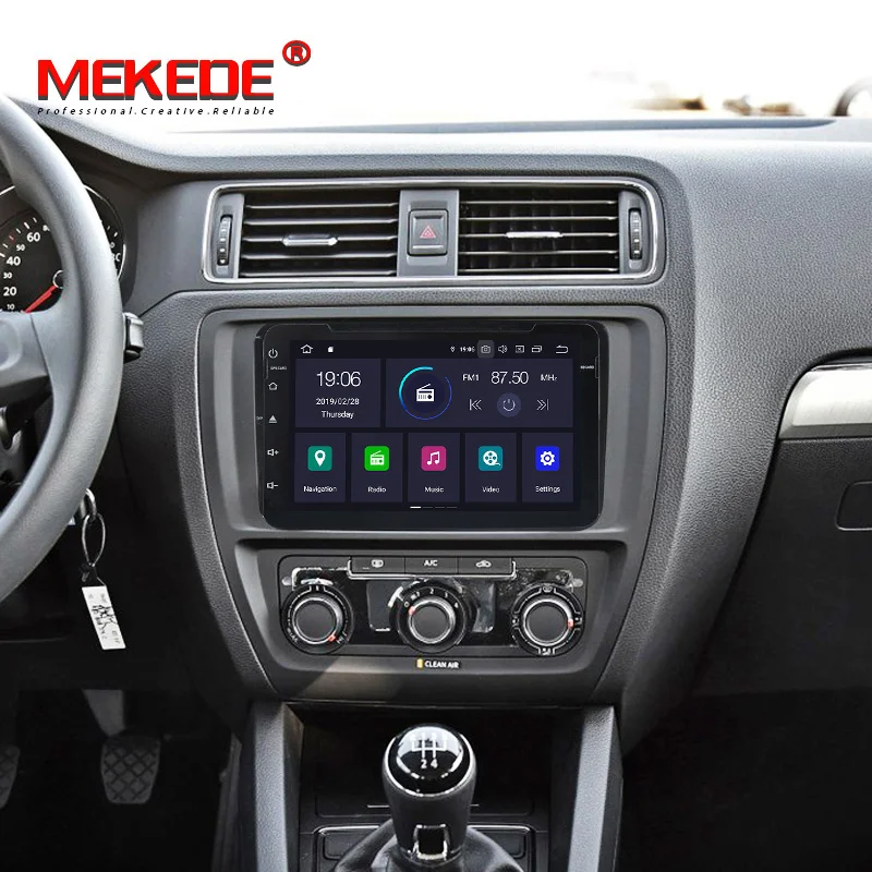 Cheap PX30 series!Mekede Android 9.0 DSP IPS screen Car dvd player for VW/Volkswagen/PASSAT/B5/MK5/GOLF/POLO/TRANSPORTER 1