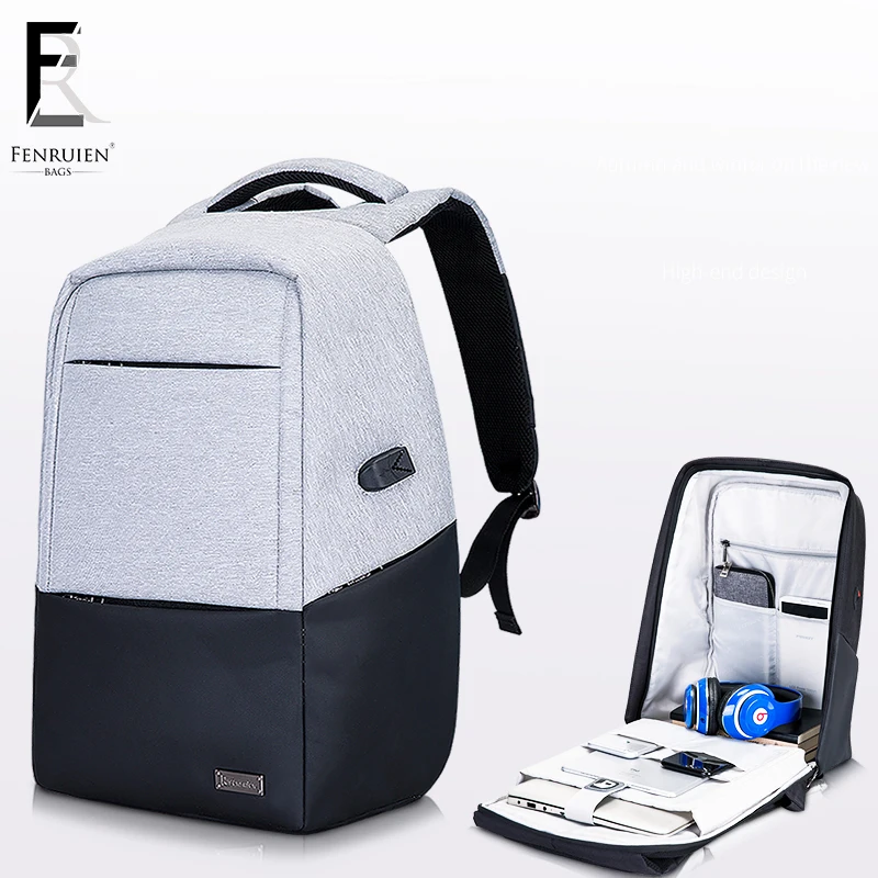 

FENRUIEN New Multifunction USB Charging 15 Inch Laptop Backpack for Teenagers Anti theft Backpack Casual Men Travel Rucksack