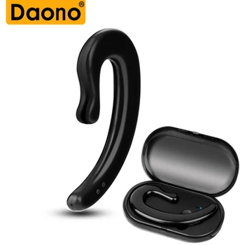 

Bone Conduction Ear Hook Bluetooth Headset Hands-free with Charge Base Wireless Headsets Earbud With Mic for iPhone xiaomi