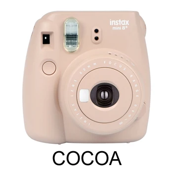 Фотокамера моментальной печати Fujifilm Instax Mini 8 Plus 5 цветов с ручным ремешком Fuji крупным планом - Цвет: Cocoa