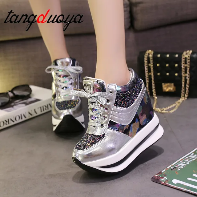 US $9.75 sneakers women shoes Fashion Women Casual Shoes 2019 Female Height Increasing Woman Platform shoes 