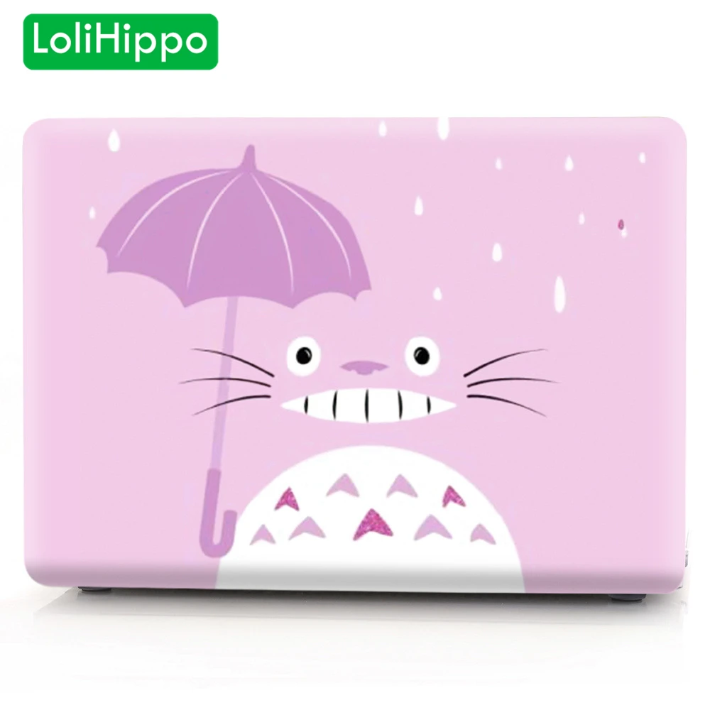 

LoliHippo Totoro Notebook Cover Protective Case for Apple Macbook Air Pro 11.6 12 13.3 15.4 Inch Retina New Cartoon Laptop Case