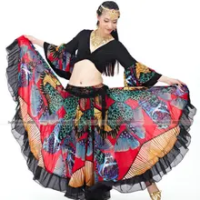 Romany юбка с цветочным принтом юбка для танца живота 23 метра x 720