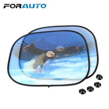 

2Pcs Car Curtain Side Window Screen Sunshades Windscreen Cover Windshield Shade with Suction Car-styling Exterior Accessories