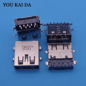 

10pcs Commonly Used Replacement Right Angle USB 3.0 Jack Port, 9 Pins Type-A USB Female Connector for Asus Acer Lenovo Ultrabook