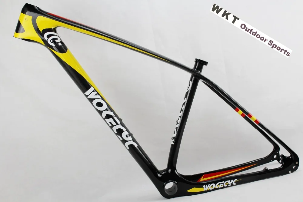 WOKECYC! MTB велосипед 29er карбоновая рама MTB, 142*12 мм через ось MTB карбоновая рама 29er 135x9 мм компактная, Вилка 15x100 мм