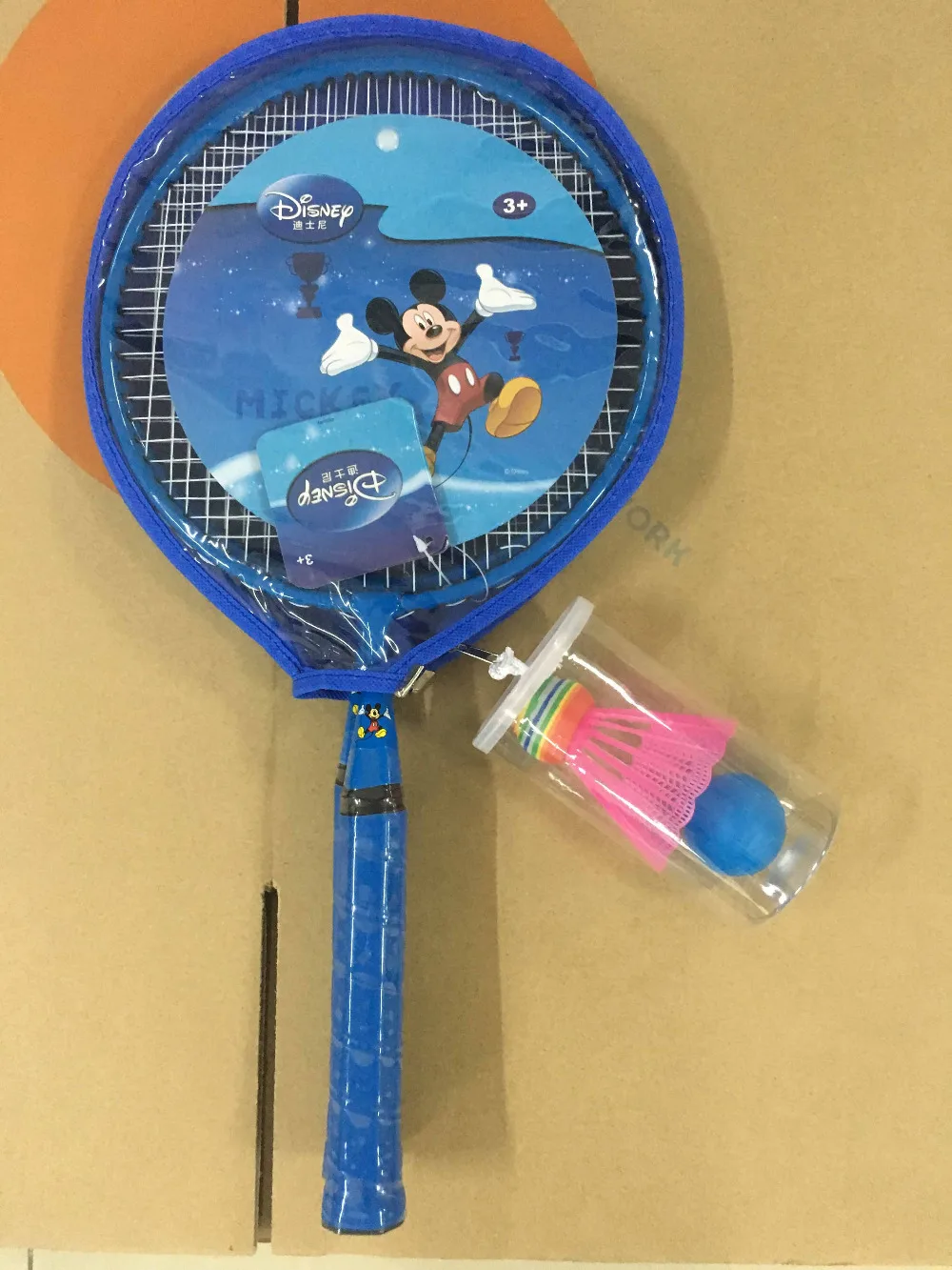 Badminton Racket Mickey Children Cartoon Battledore Racquet Kid outdoor game Racket children outdoor toy (2)
