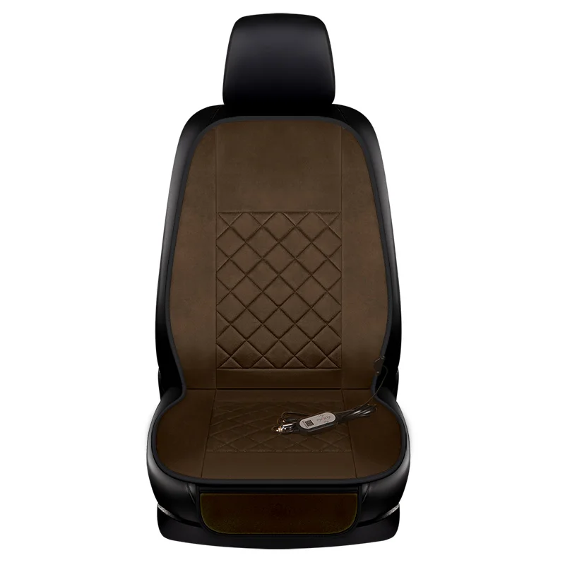 

KKYSYELVA 1pcs Winter car supplies, single car heating seat, suitable for car front seat, cigarette lighter 12V power supply