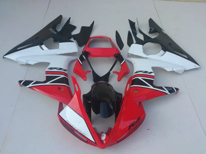 Мотоцикл обтекатель комплект для YAMAHA YZFR6 03 04 05 YZF R6 YZF600 2003 2004 2005 ABS Красный Белый