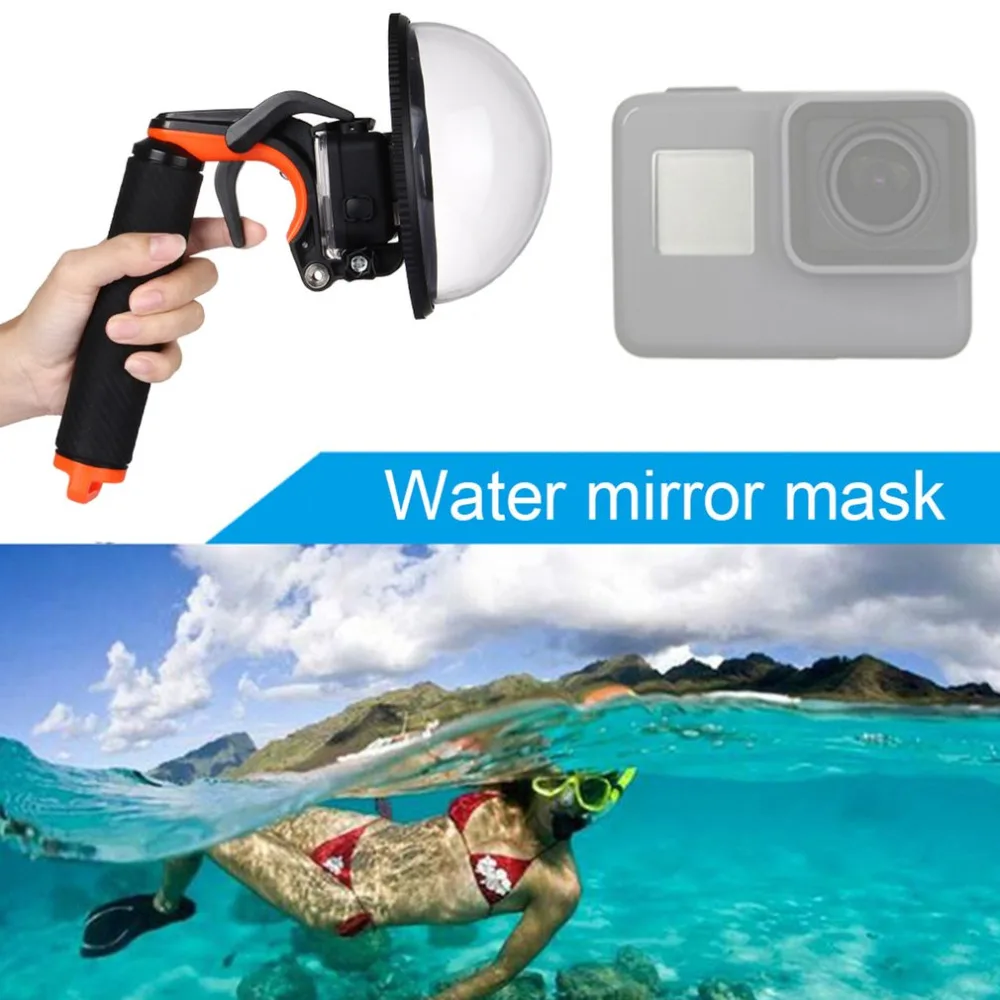 

PULUZ PU227 Dome Port For Hero5 Underwater Depth Diving Case Waterproof Camera Housing Shell Mask Floating with Hand Grip Tripot